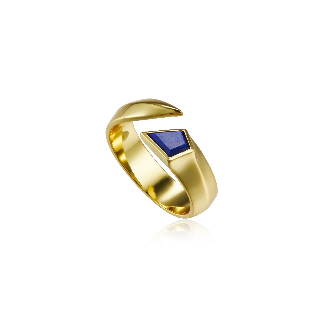 New 18k Gold Plated Sterling Silver Ring ElegantTrendy Stylish Designer